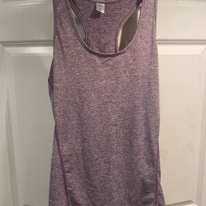 Purple Sleeveless Athletic Tank Top